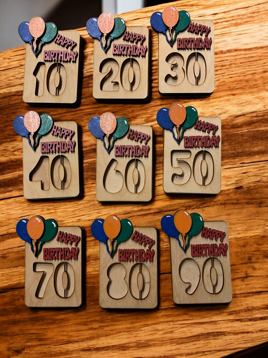 Age Birthday Gift Holder