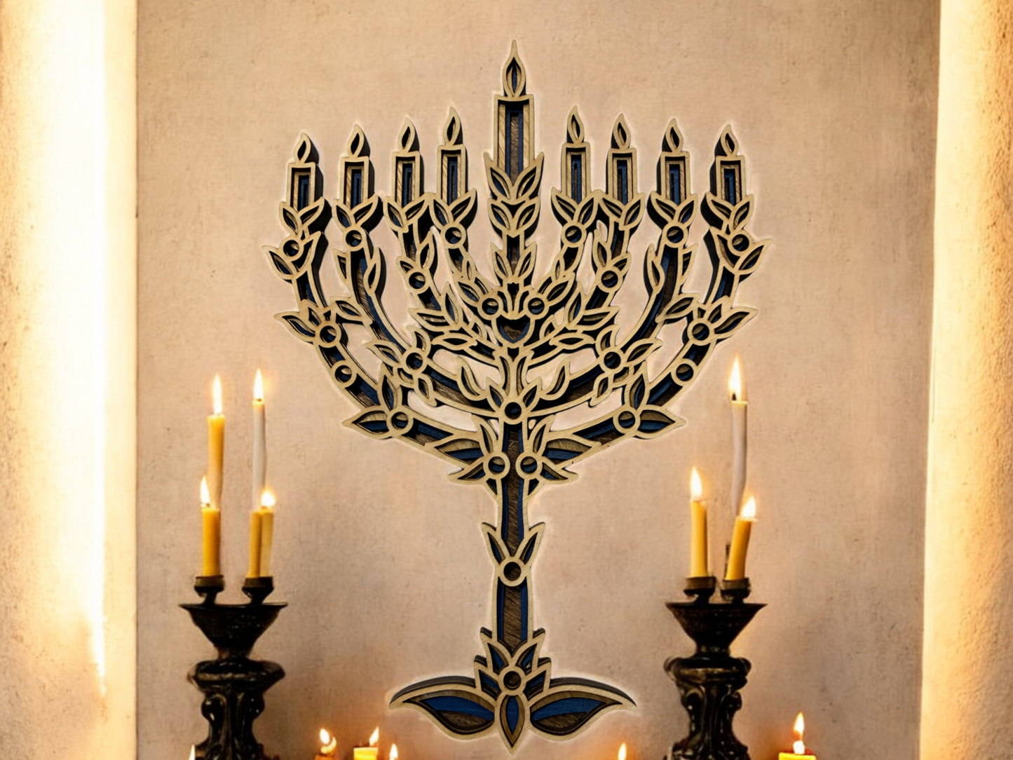Menorah Layered