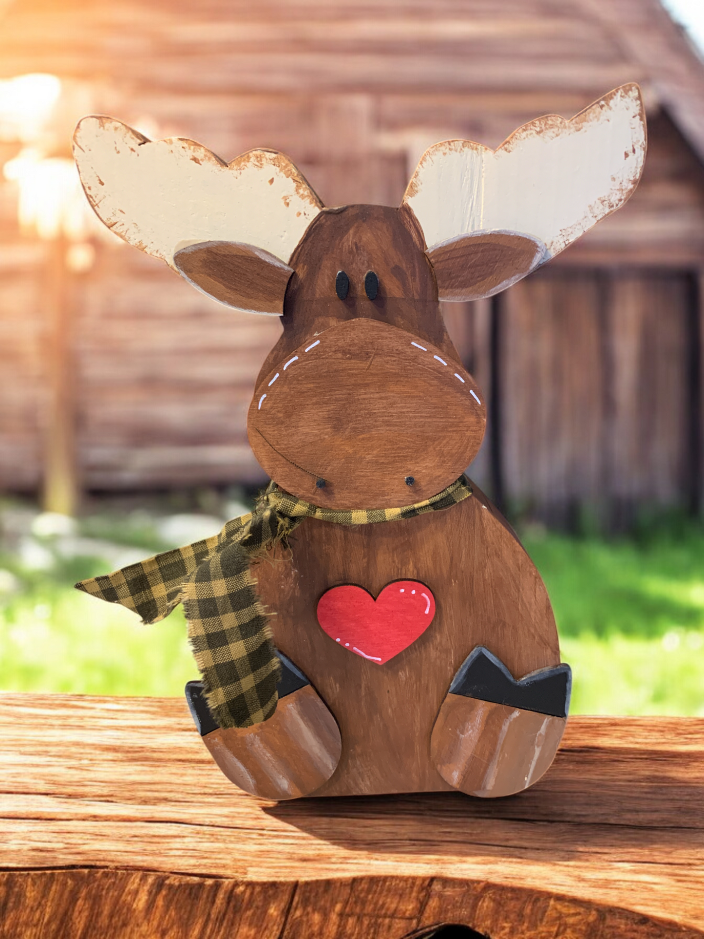 Moose Farmhouse Shelf Sitter