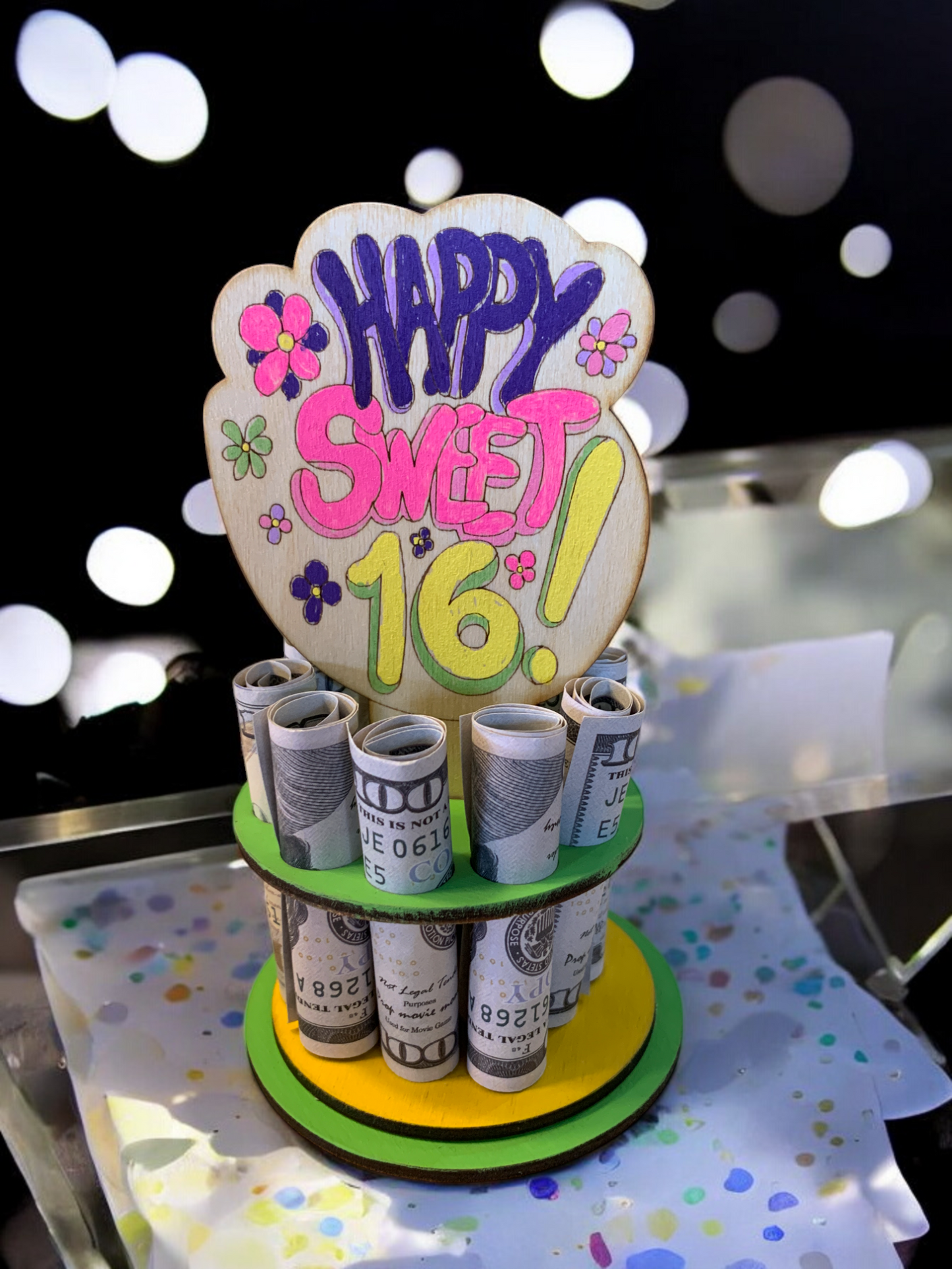 Sweet Sixteen Birthday Money Tree 16
