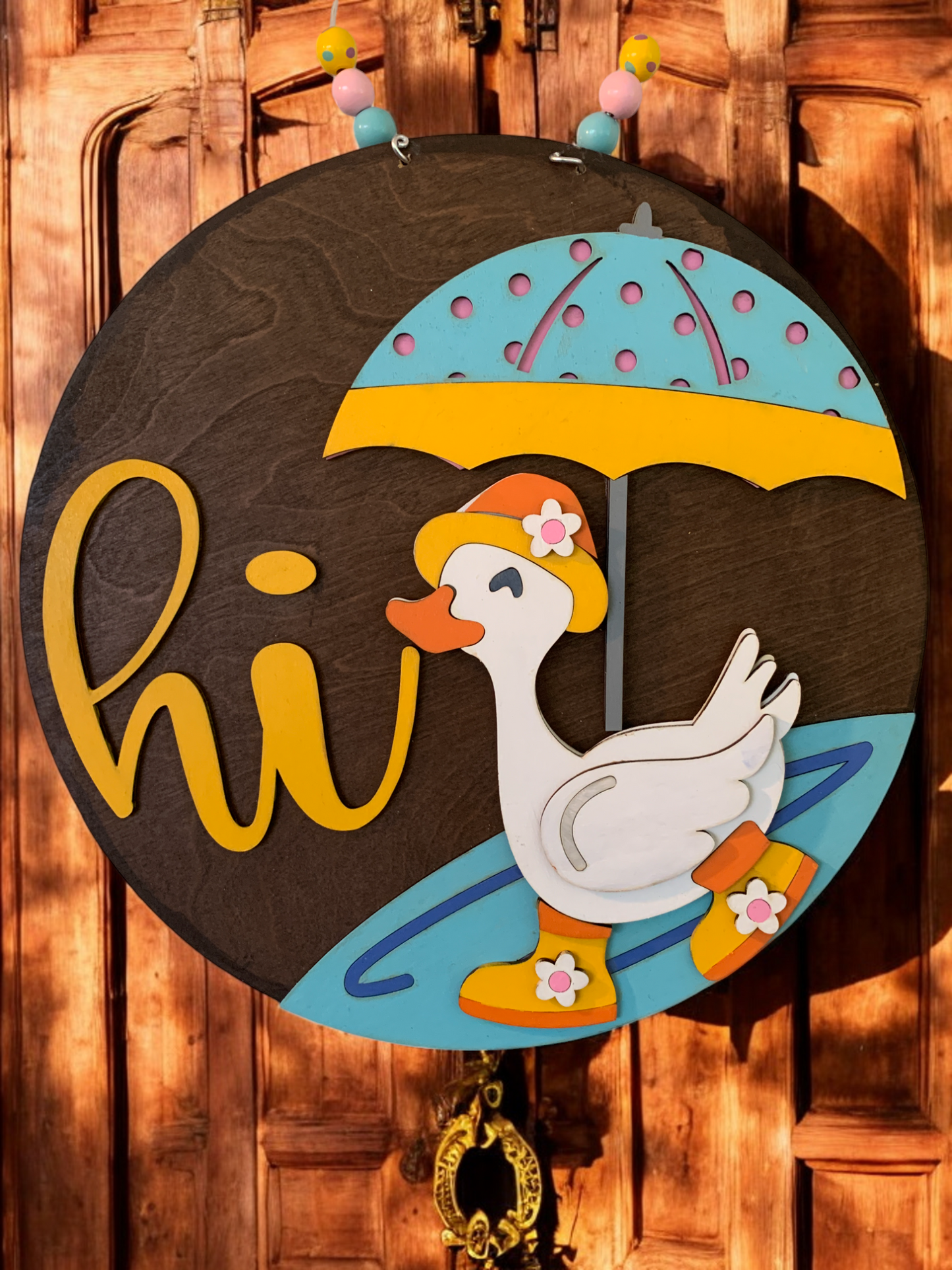 Spring Duck 3D Decor Sign