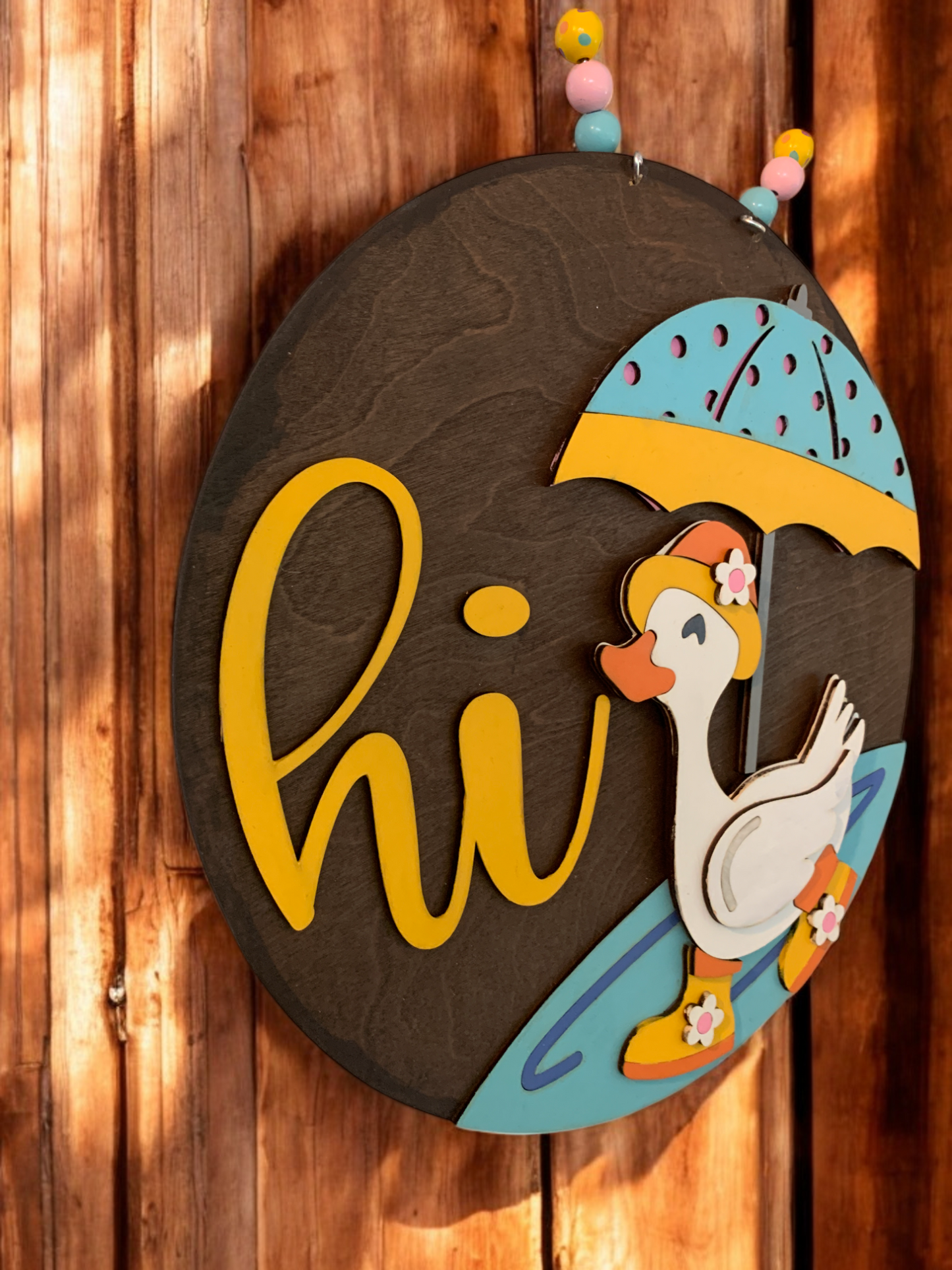 Spring Duck 3D Decor Sign