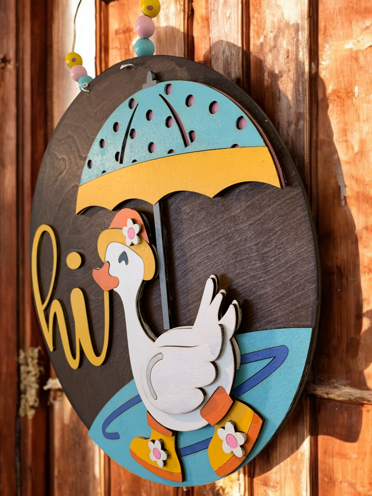 Spring Duck 3D Decor Sign