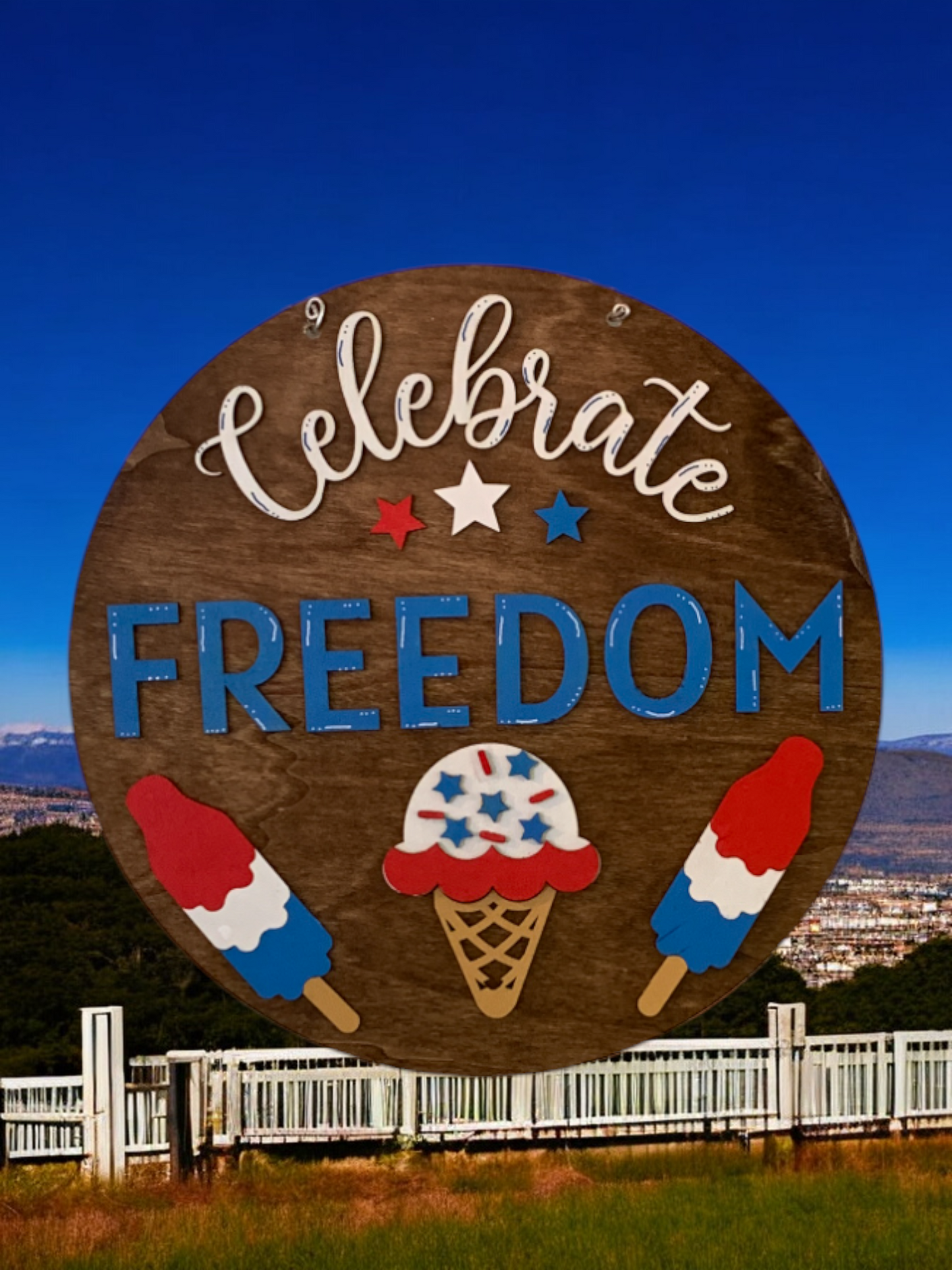 Celebrate Freedom 3D Door Decor