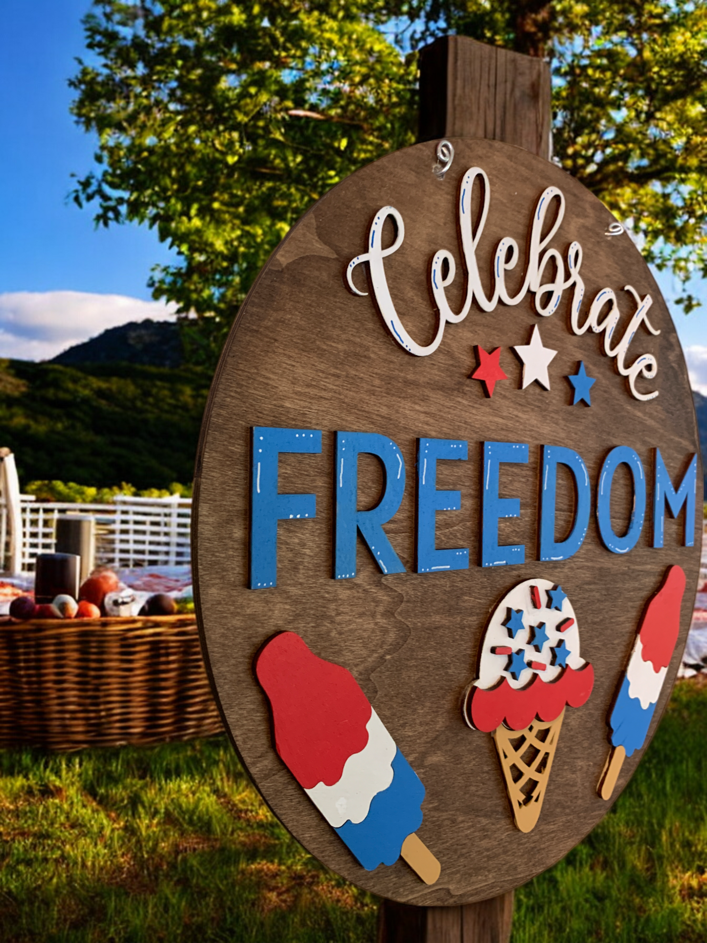 Celebrate Freedom 3D Door Decor