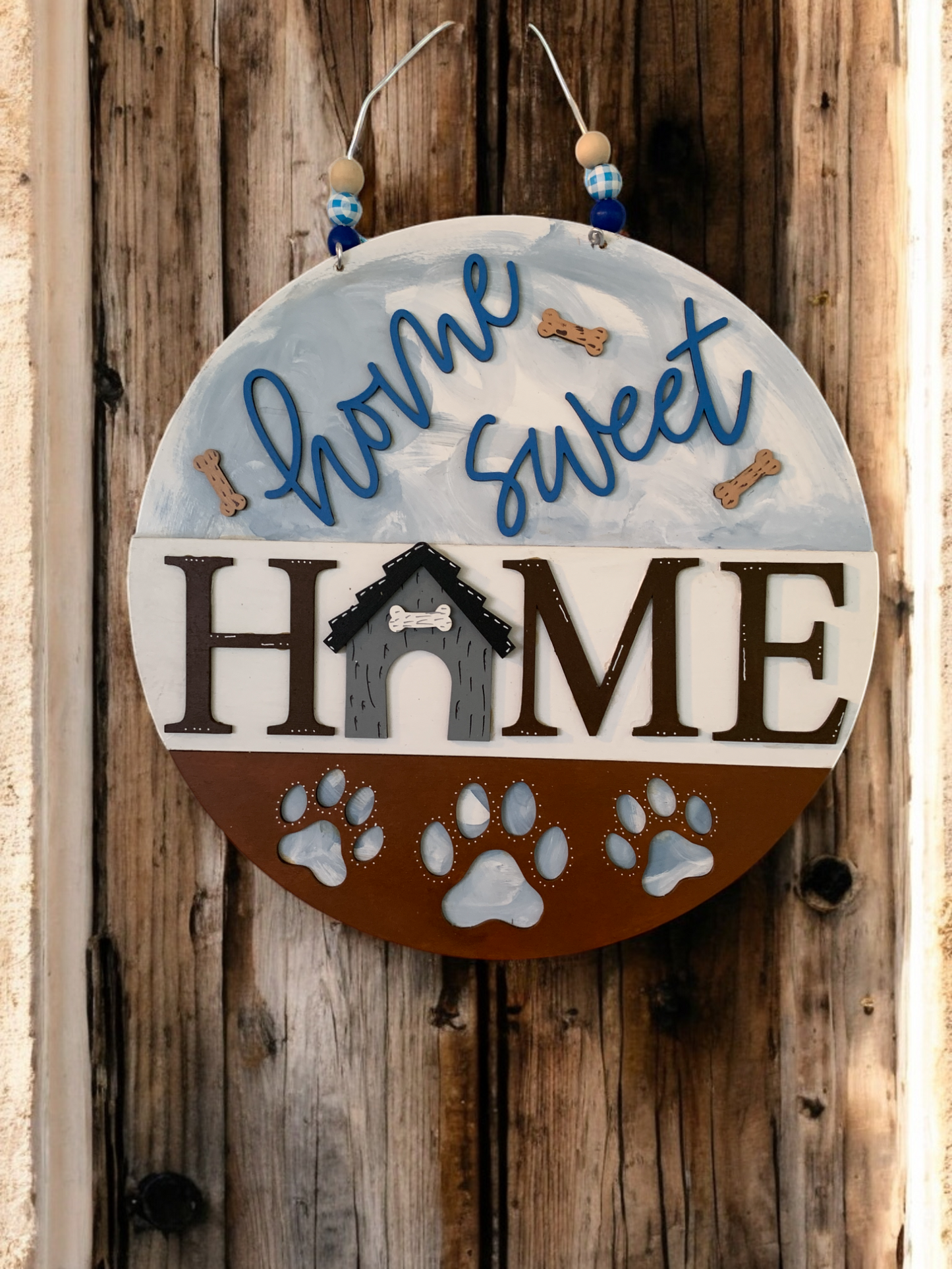 Dog Home 3D Decor Sign