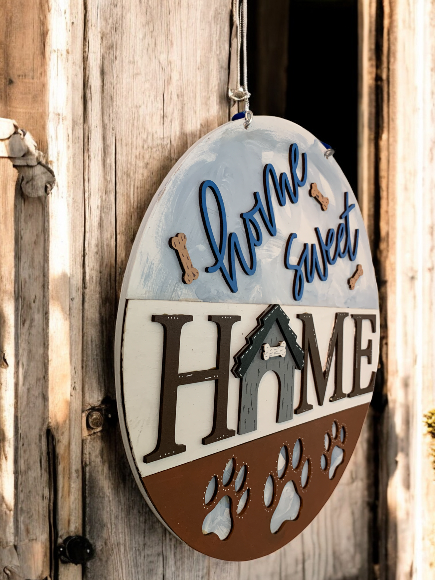 Dog Home 3D Decor Sign