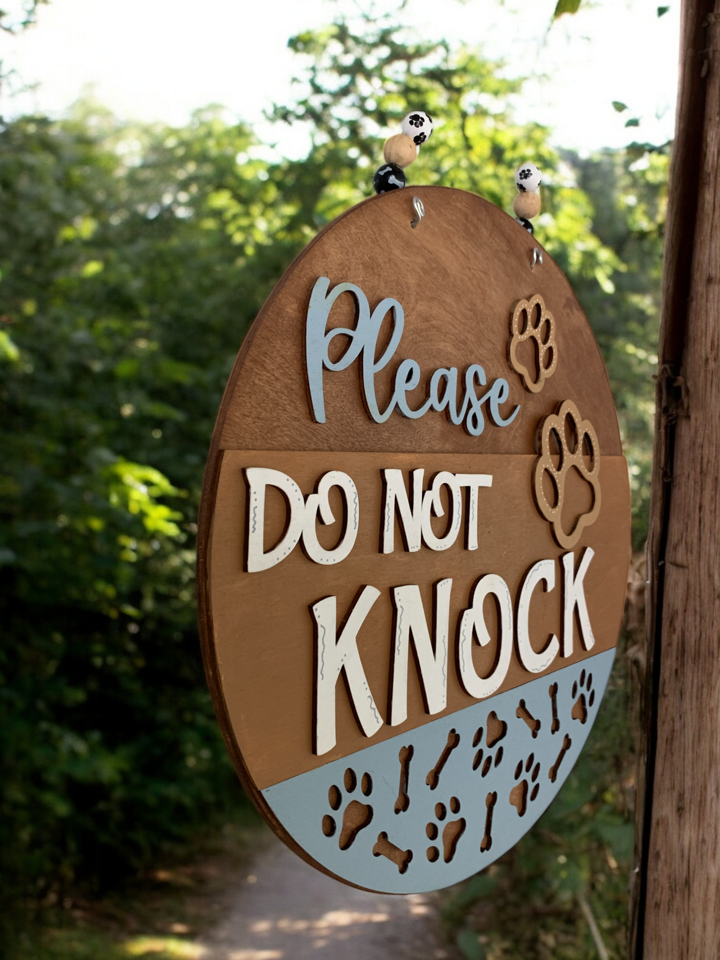 Dogs Do not Knock 3D Decor Sign