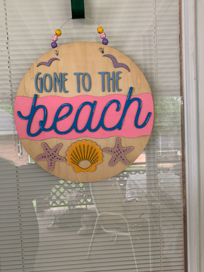 Gone to the Beach Sign