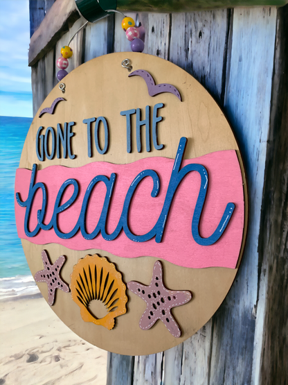 Gone to the Beach Sign