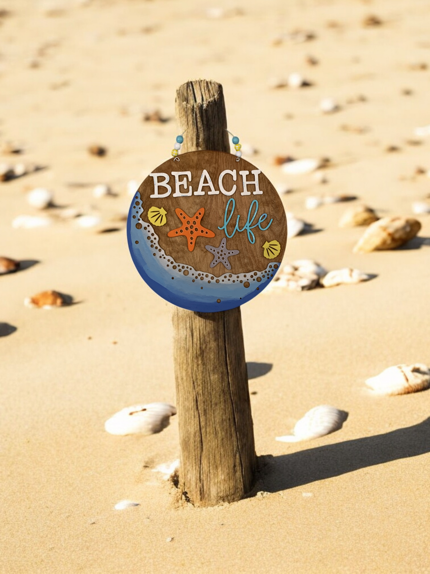 Beach Life 3D Decor Sign