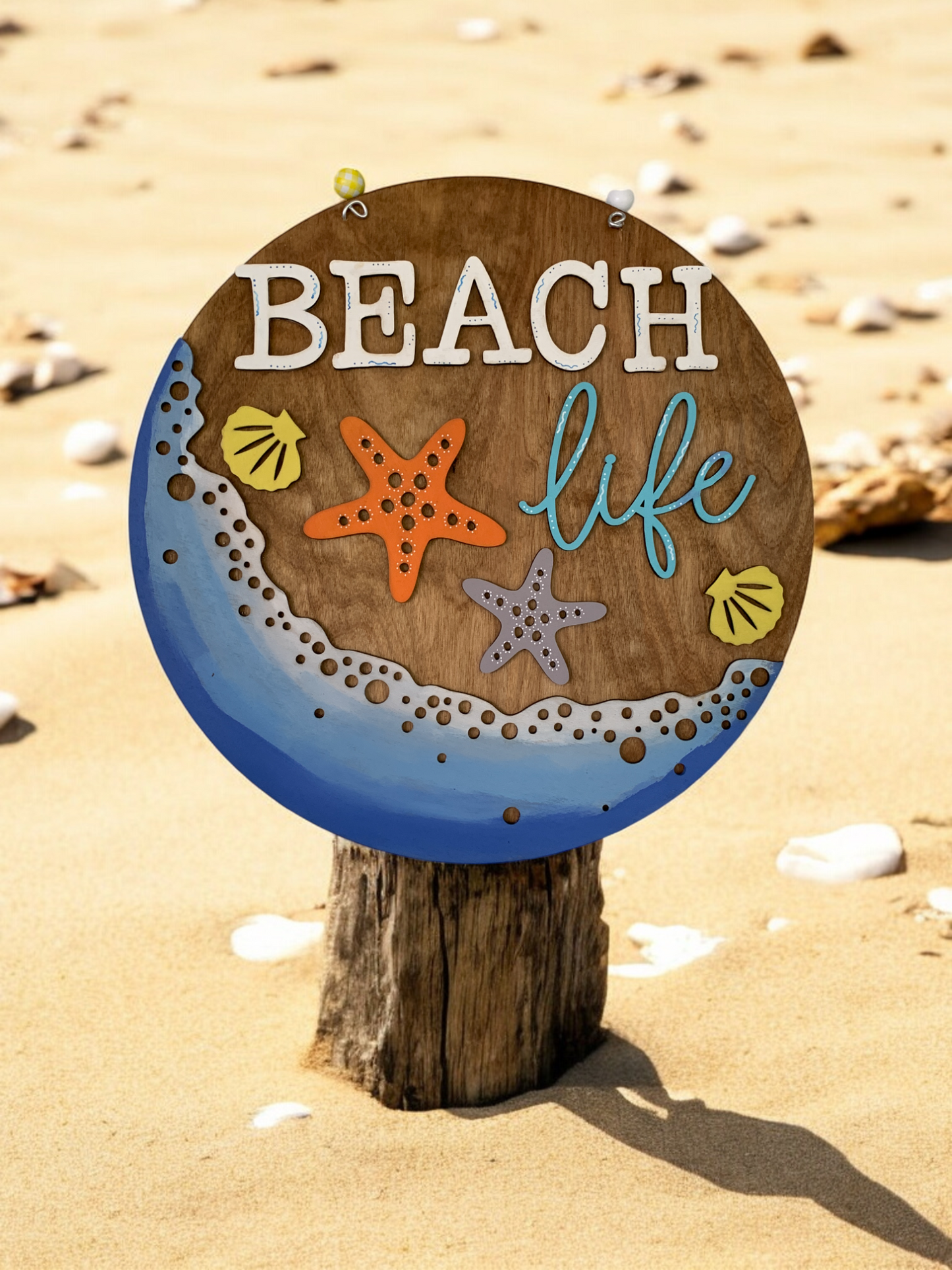 Beach Life 3D Decor Sign