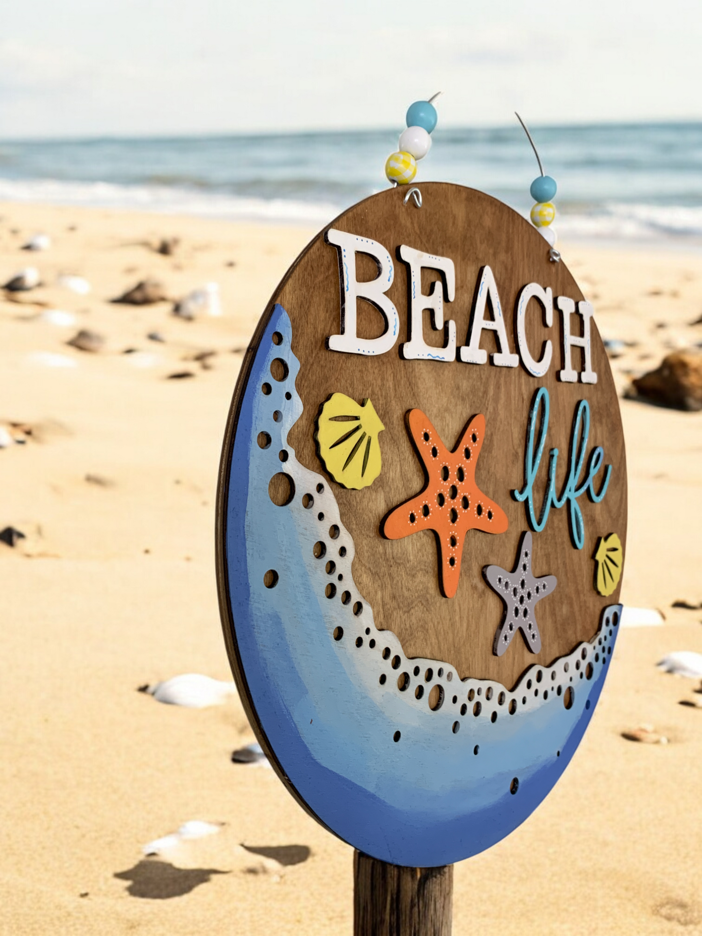 Beach Life 3D Decor Sign