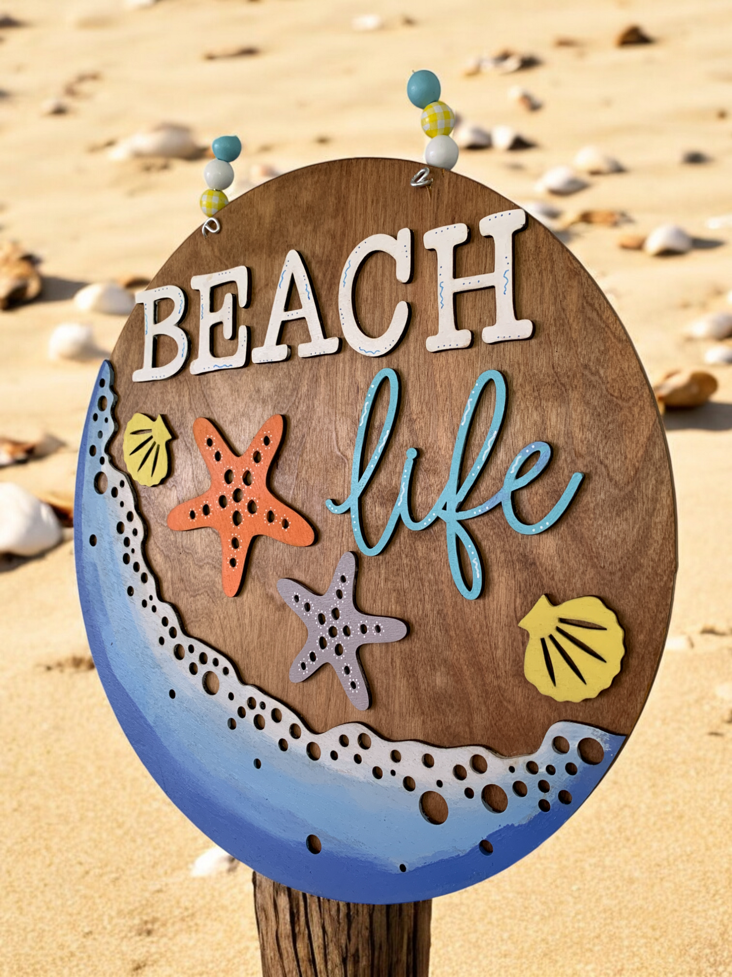 Beach Life 3D Decor Sign