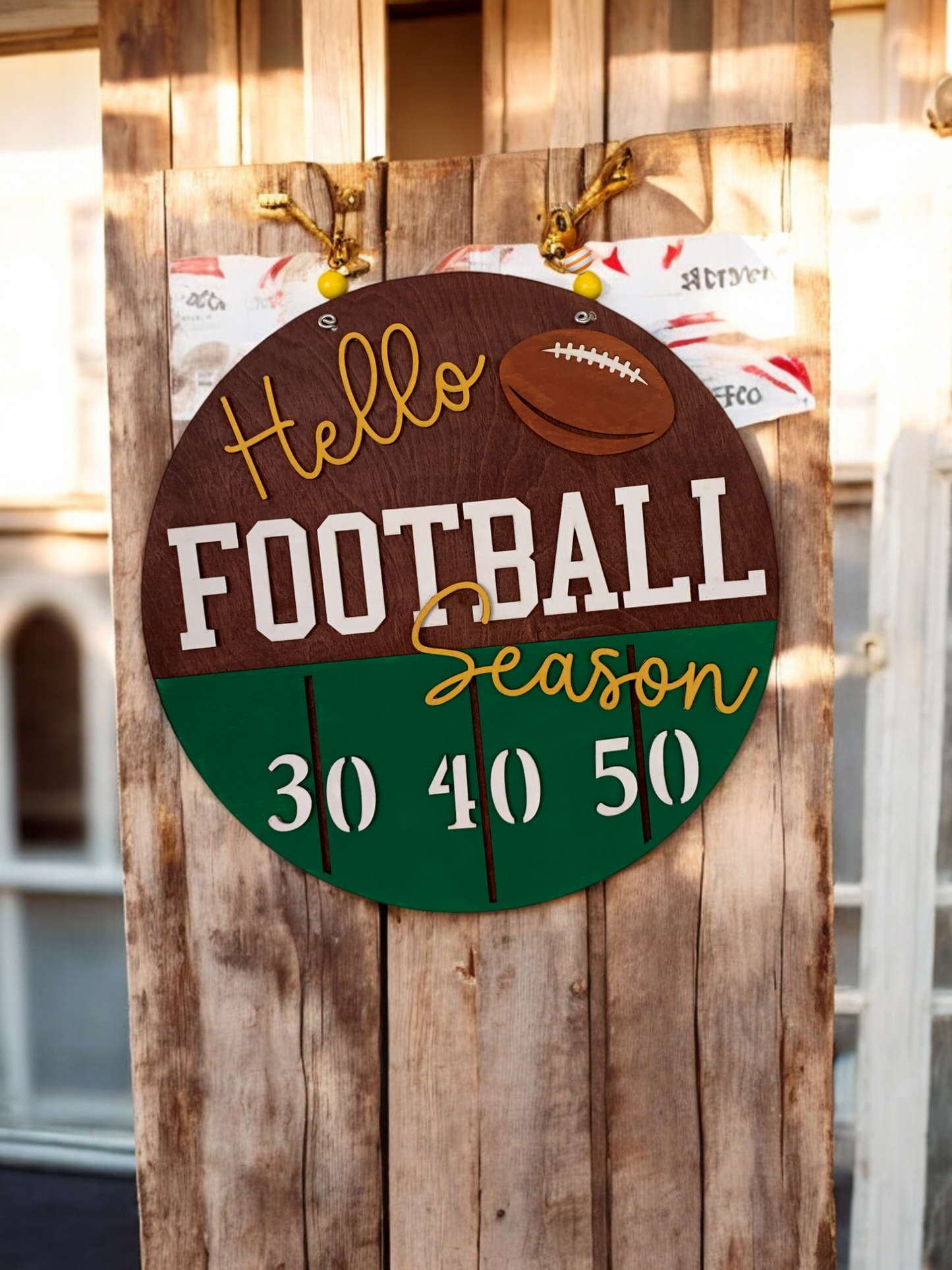 Football Season Sign