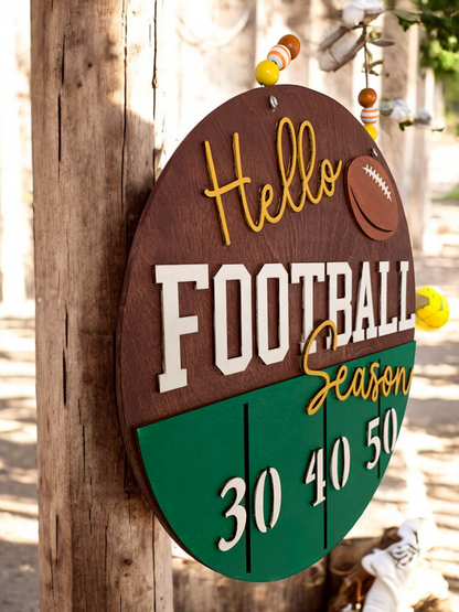 Football Season Sign