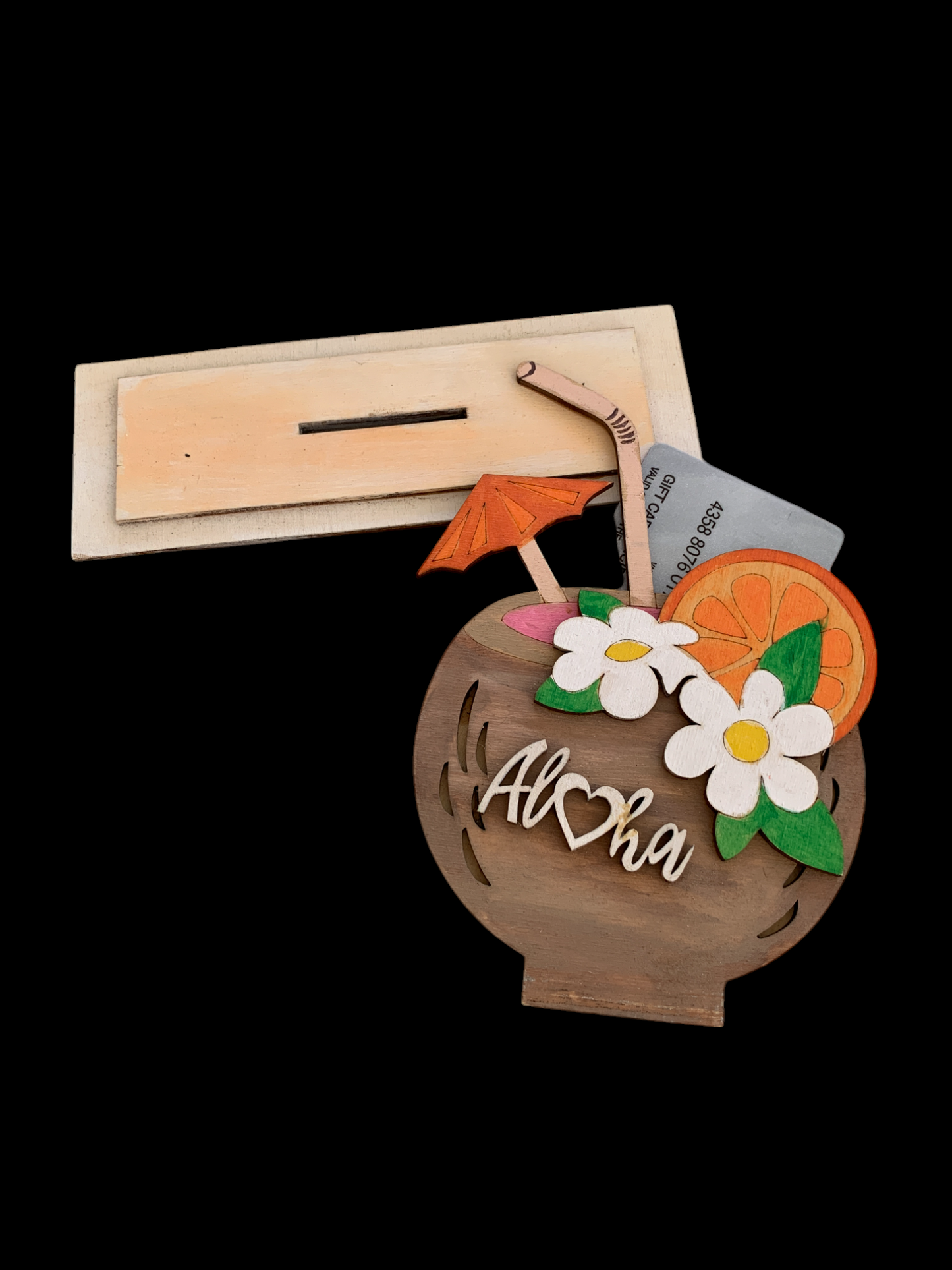Coconut Aloha Drink Gift Card Holder