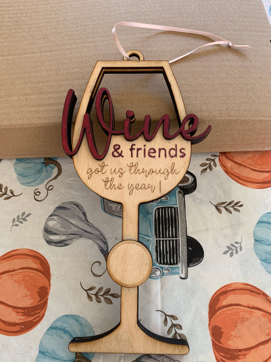 Wine Glass Gift Card Holder