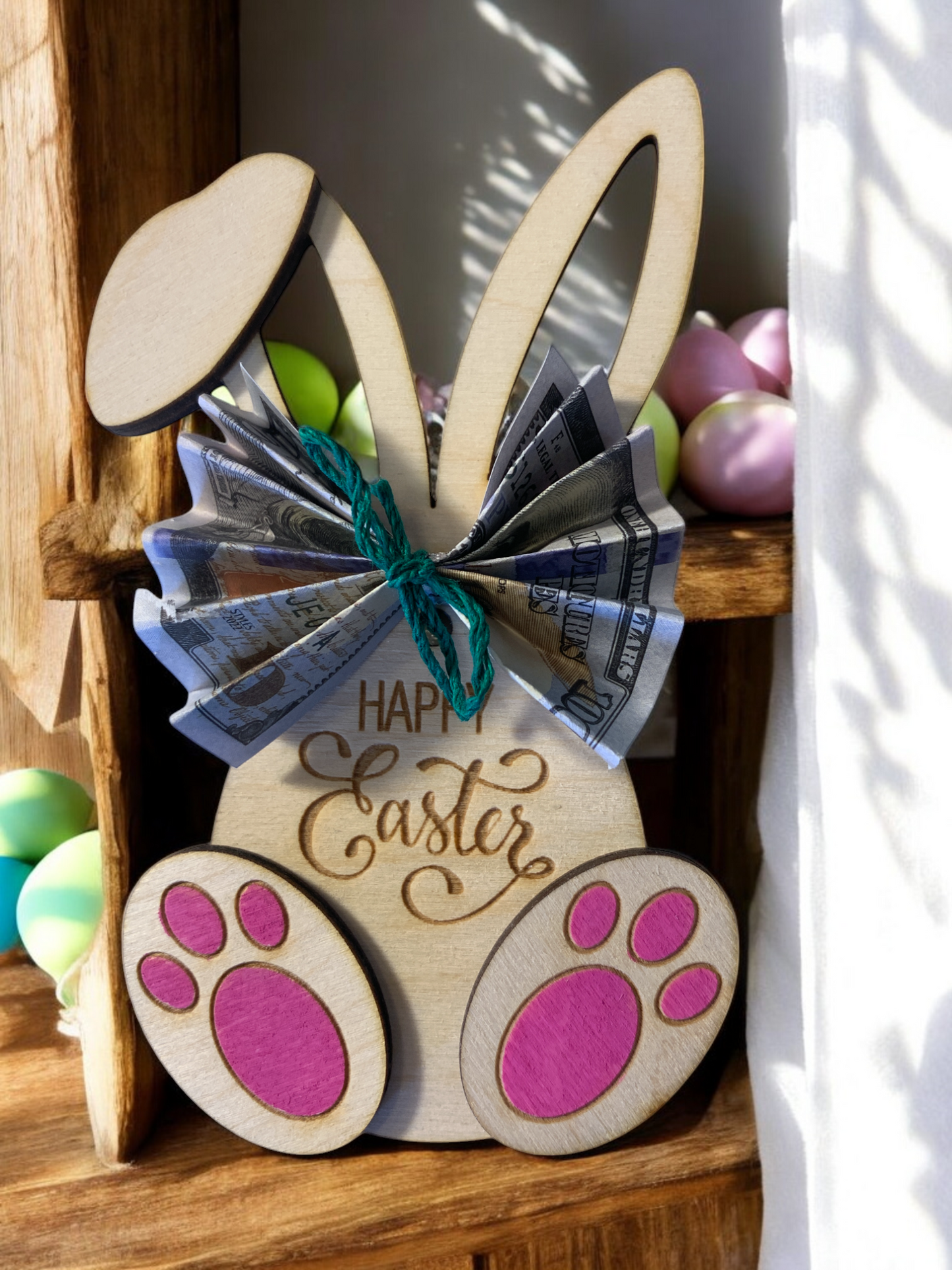 Personalized Bunny Money Holder