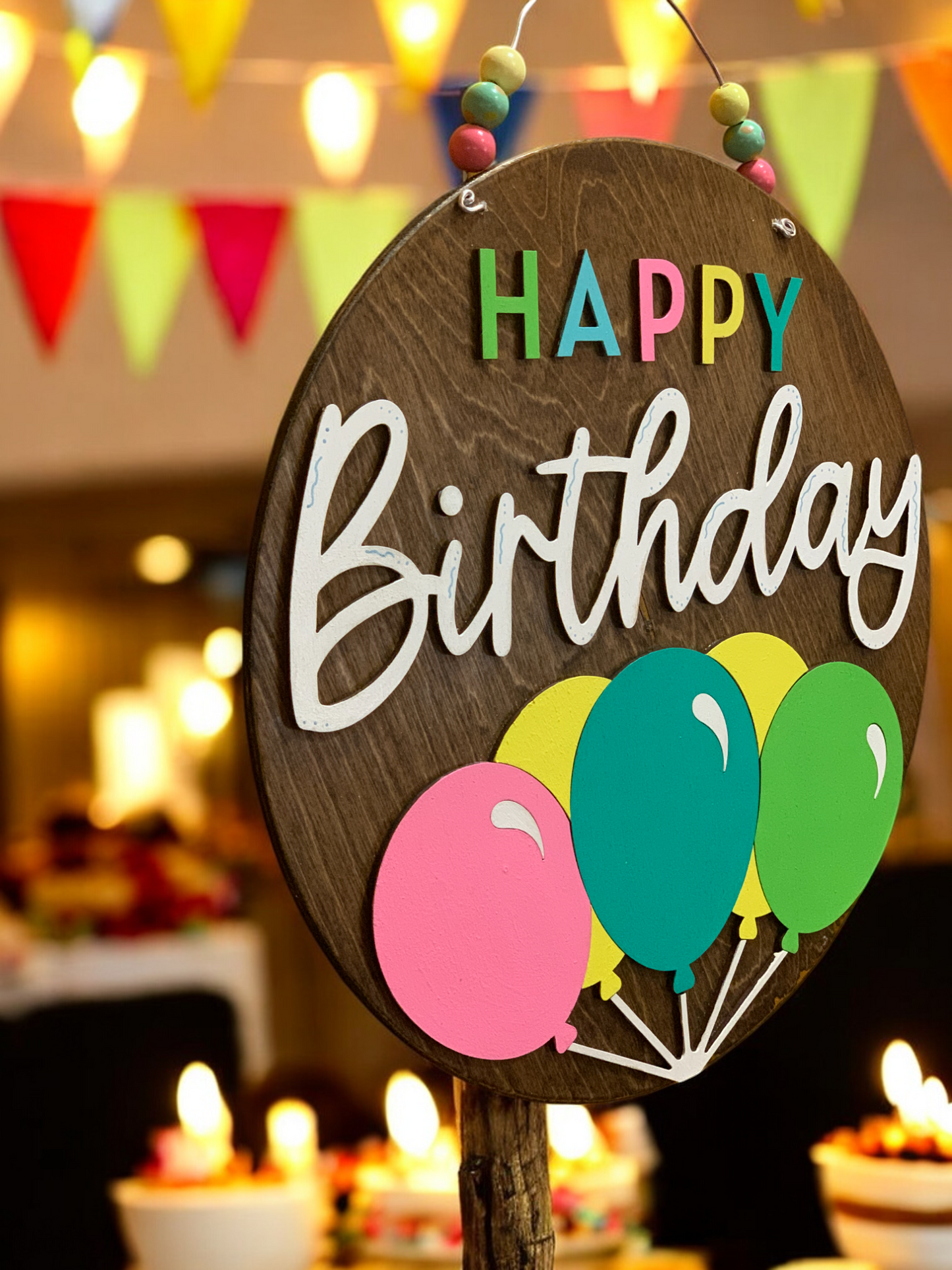 Happy Birthday 3D Door Sign
