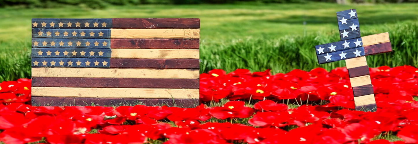 Rustic American Flag