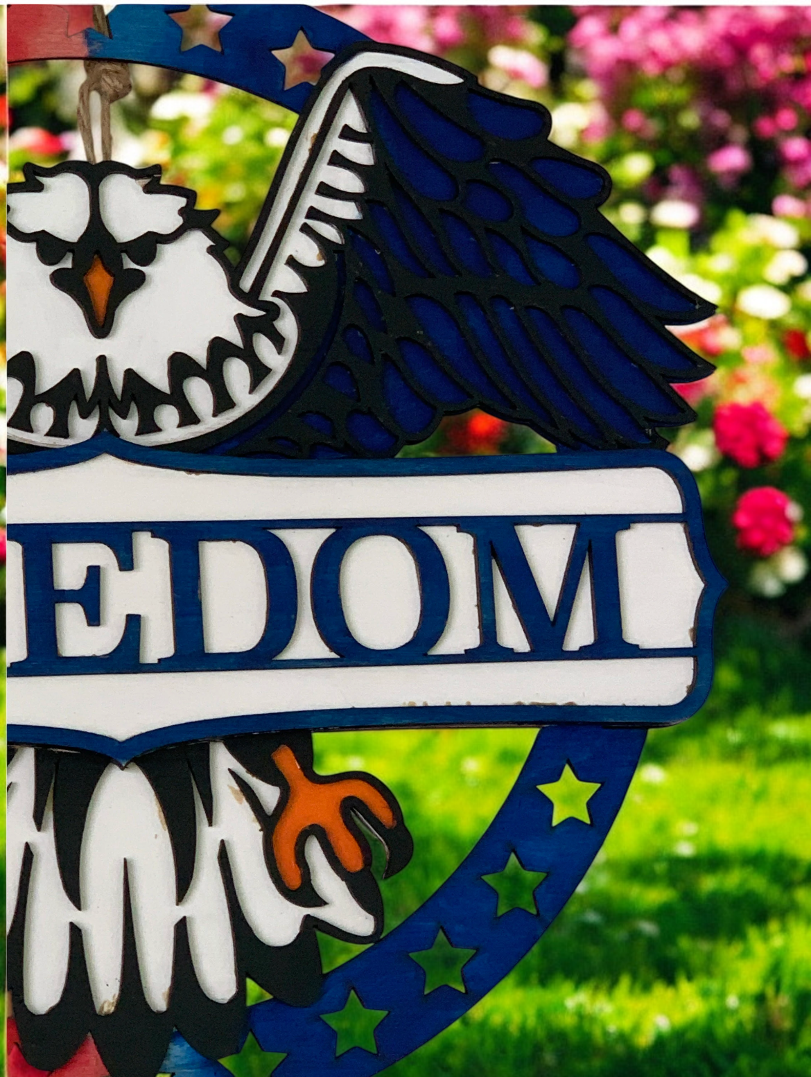 Freedom Eagle 3d Door Decor