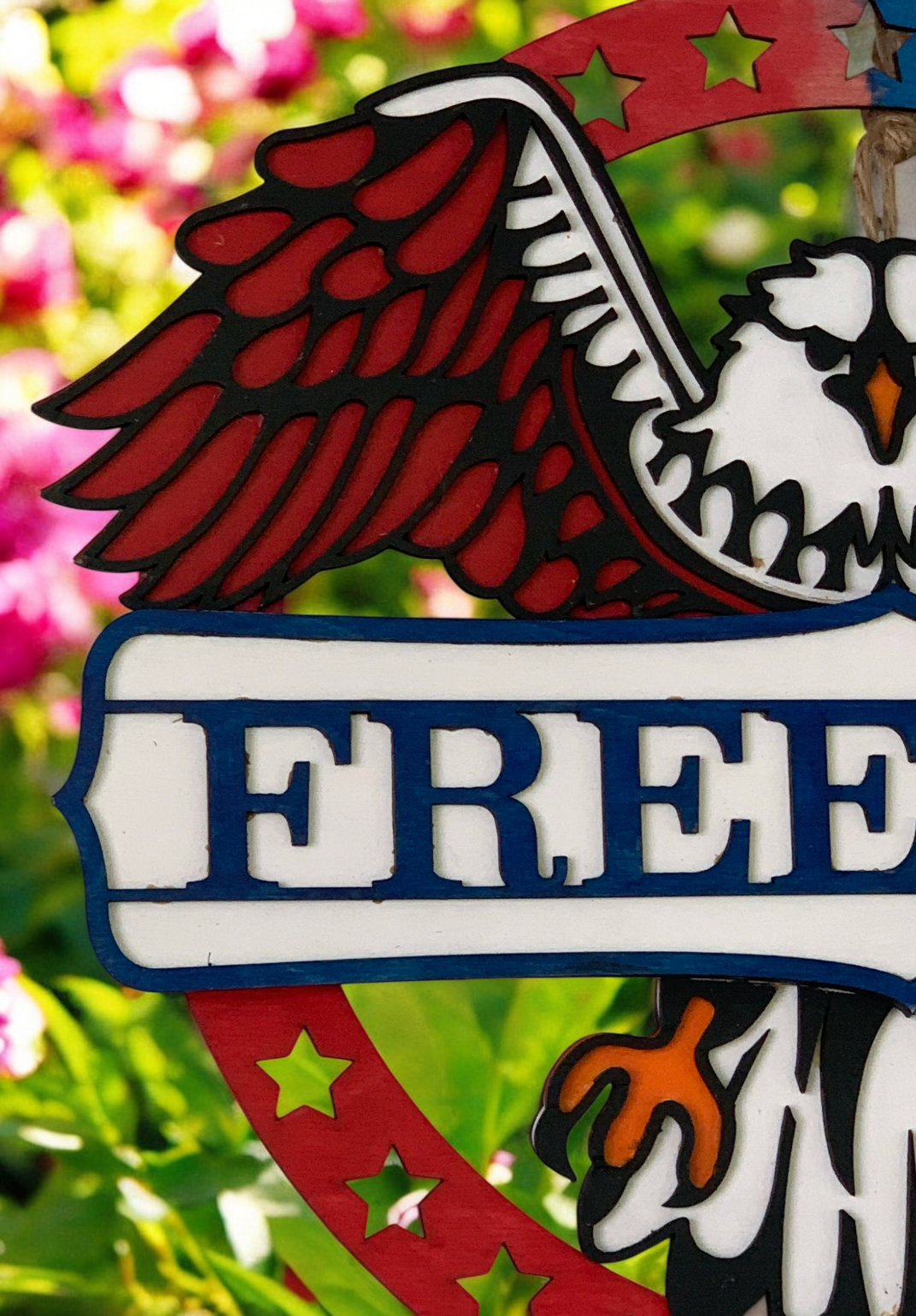 Freedom Eagle 3d Door Decor