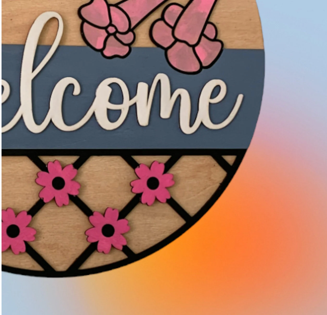 Hummingbird Welcome Sign