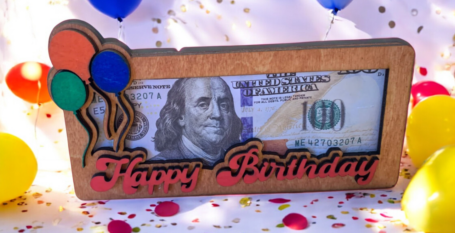 Happy Birthday Money Holder